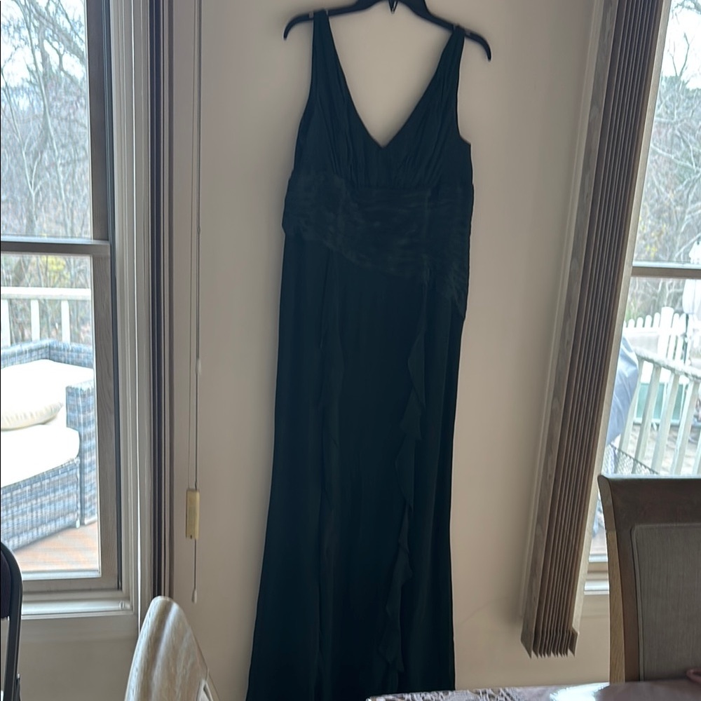 Chetta B Blue Sleeveless V-Neck Gown for Weddings